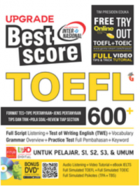 Image of UPGRADE BEST SCORE TOEFL (CD)